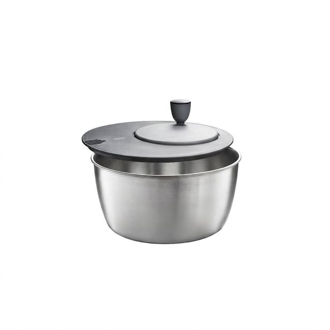 Essoreuse à salade acier inoxydable ROTARE argent <span itemprop=