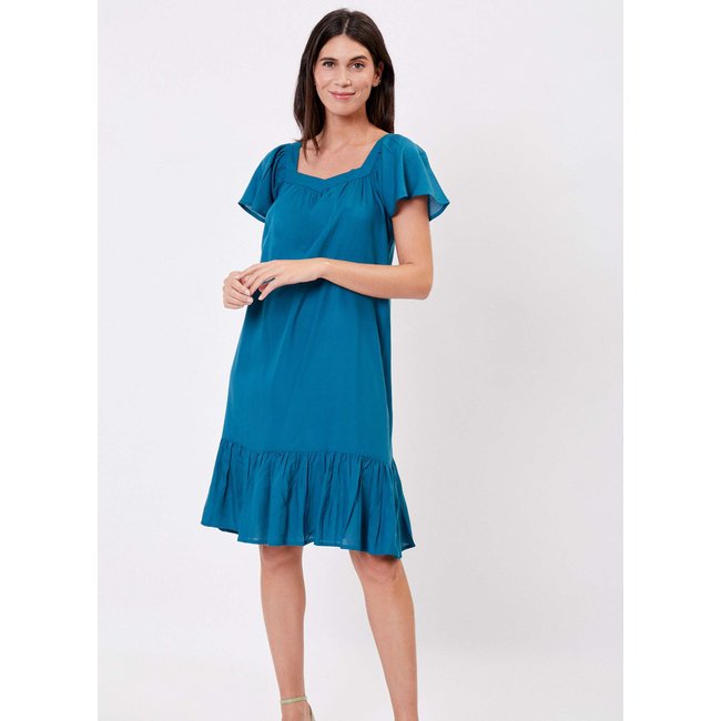 Robe fluide à volants BENITO - LA FIANCÉE