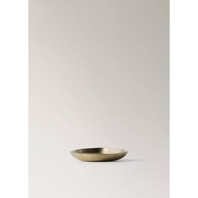 Bougeoir métallisé Couleur or <span itemprop=