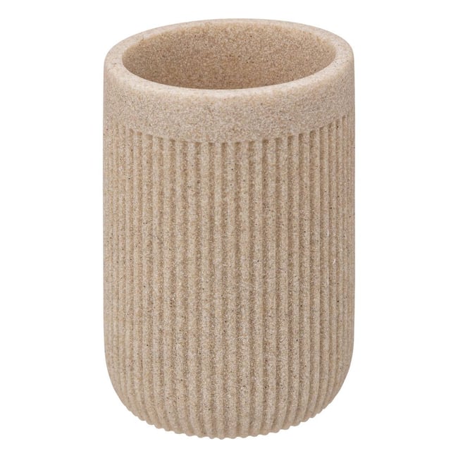 Pot à brosses à dents Lin ONYX sable <span itemprop=