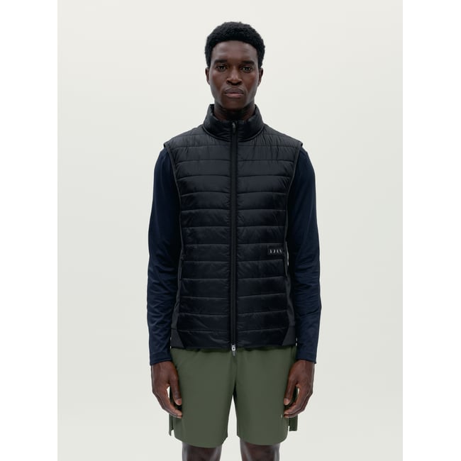 Doudoune sans manches de sport homme Raw Avec poches séchage rapide noir profond <span itemprop=