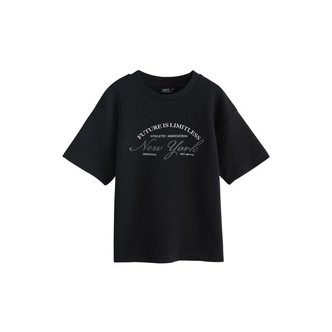 T-shirt texturé à manches courtes - NEXT