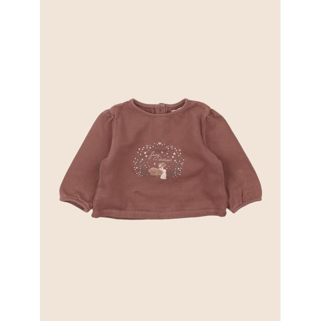 Sweat - Très bon état marron <span itemprop=