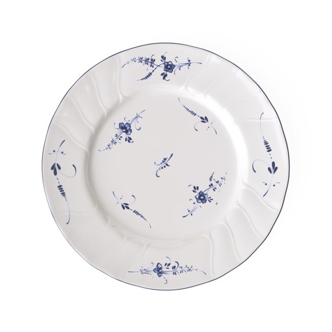 Assiette Plate VIEUX LUXEMBOURG Couleur blanc <span itemprop=
