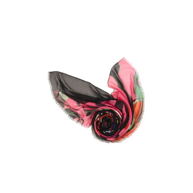 Foulard imprimé Lacroix multicolore <span itemprop=