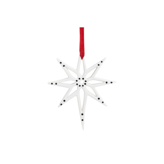 Suspension de noël décorative en grès H13 Couleur noir <span itemprop=
