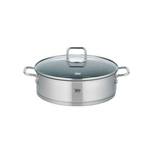 Sautoir 28 cm en acier inoxydable 18/10 antiadhésif CITRIN inox <span itemprop=