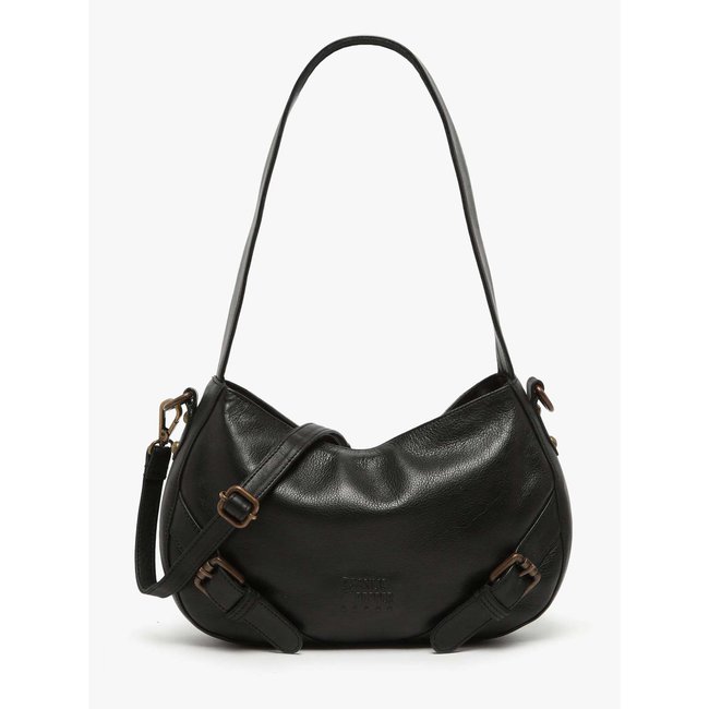 Sac porté épaule Strappy cuir - BASILIC PEPPER