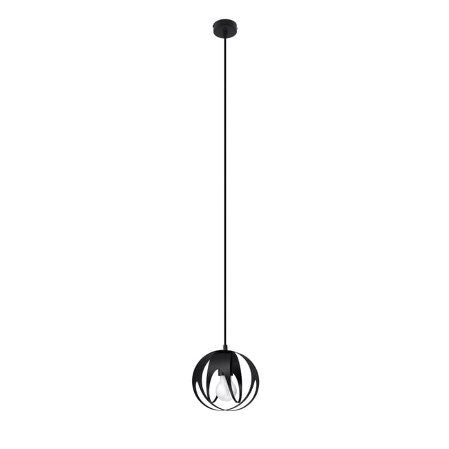 Suspension Acier Noir E27 1 Tulos Couleur noir <span itemprop=