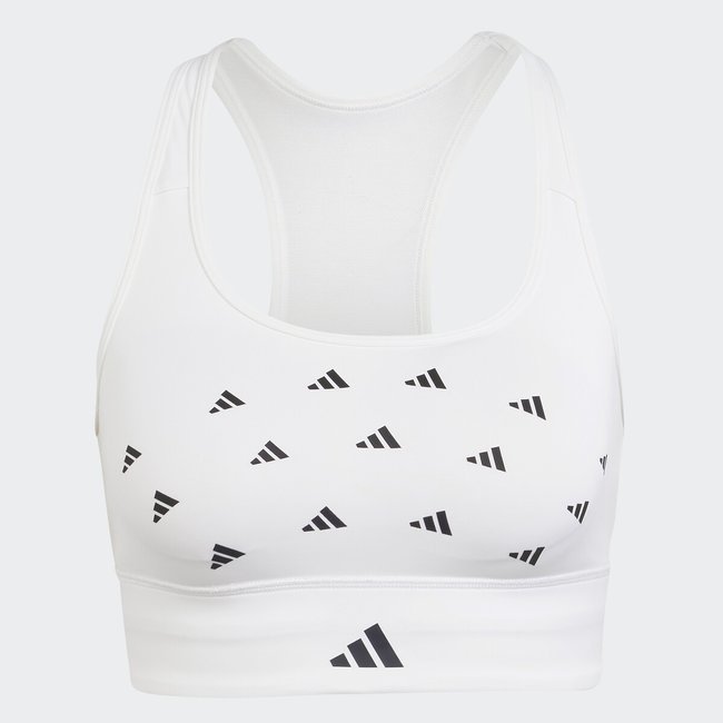 Sport-Bustier, mittlerer Halt weiss <span itemprop=