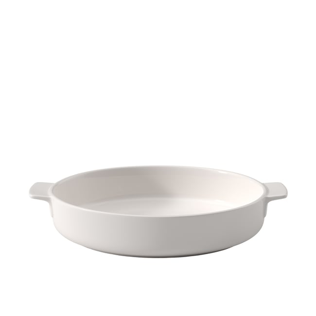 Plat À Four Rond CLEVER COOKING Couleur blanc <span itemprop=