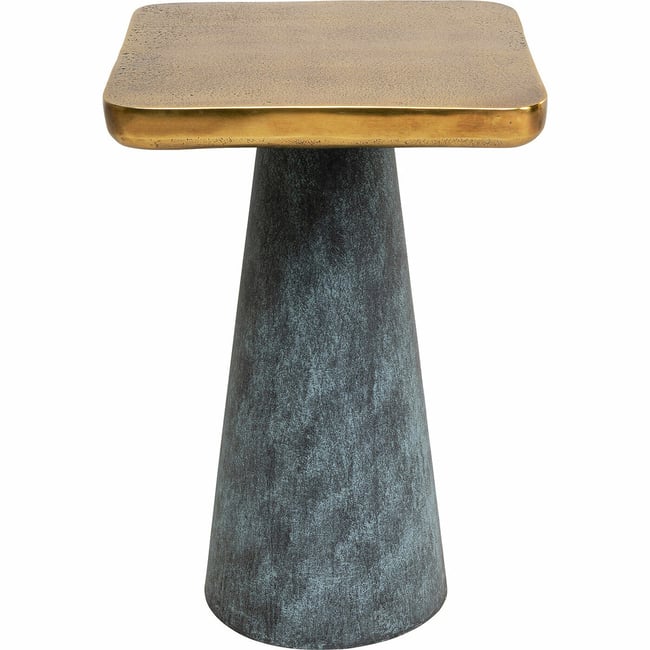 Table d appoint Cora 35x35cm doré <span itemprop=