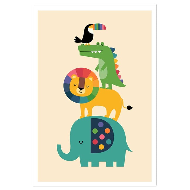 Affiche enfant totem des amis - HEXOA