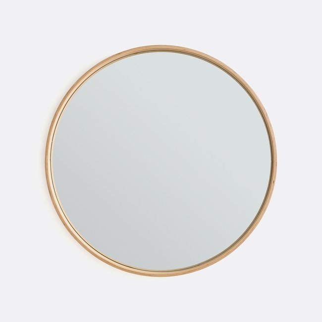 Specchio rotondo impiallacciato rovere Ø80 cm, Alaria quercia chiaro LA REDOUTE INTERIEURS