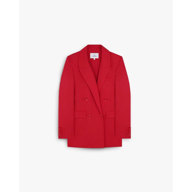 Blazer en tissu fluide red <span itemprop=