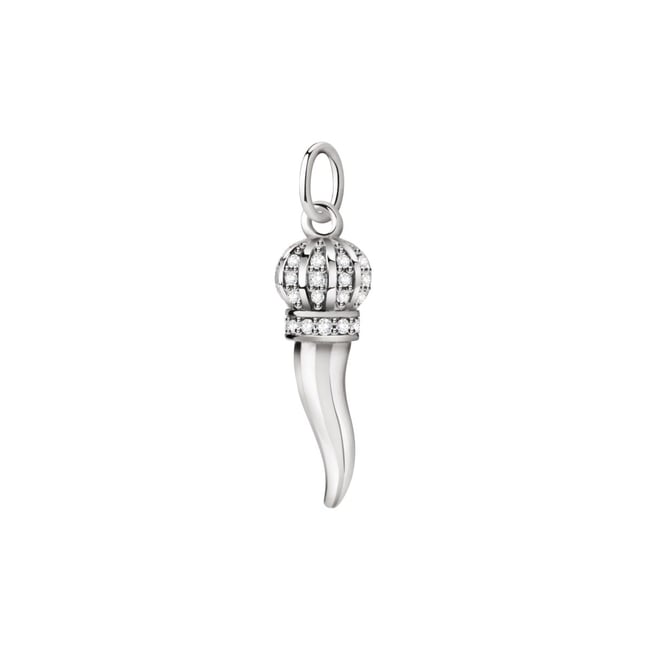 Pendentif en argent 925 et zircons CHARM argent <span itemprop=
