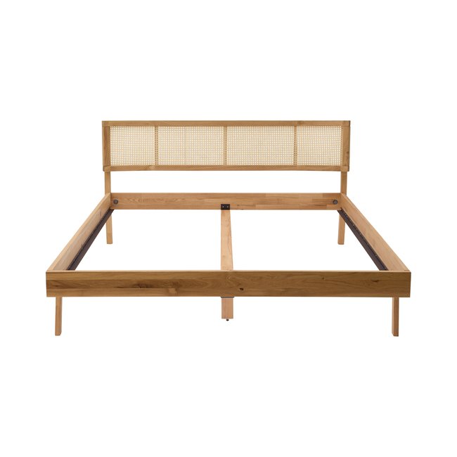 Lit chêne massif - CAPUCINE Couleur bois clair <span itemprop=