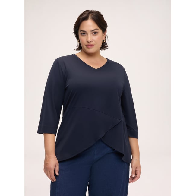 T-shirt avec détail portefeuille bleu <span itemprop=