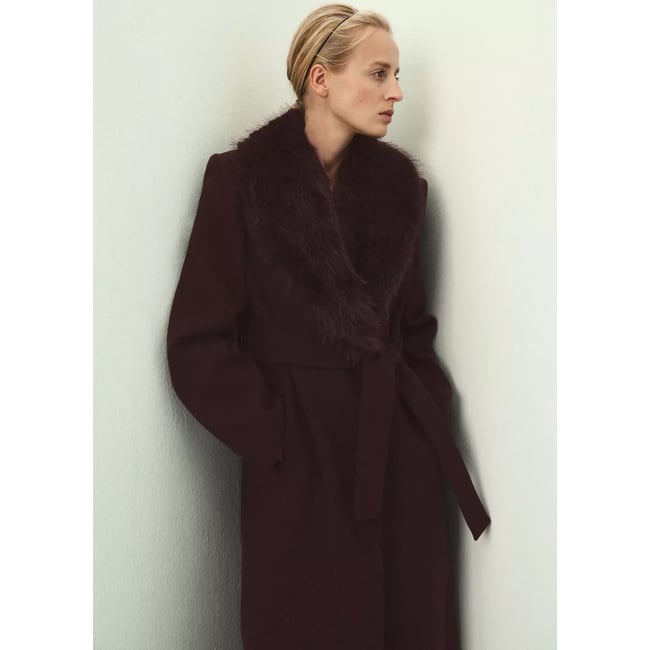 COAT DOLCE chocolat <span itemprop=