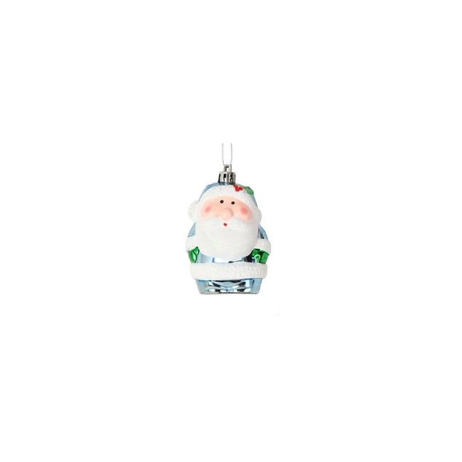 2 Suspensions Pere Noel rose Couleur bleu <span itemprop=
