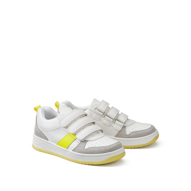 Kids Trainers with Touch 'n' Close Fastening white LA REDOUTE COLLECTIONS