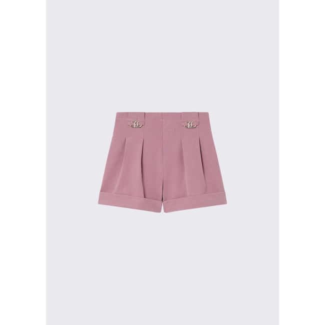 Shorts à pinces orchidée <span itemprop=