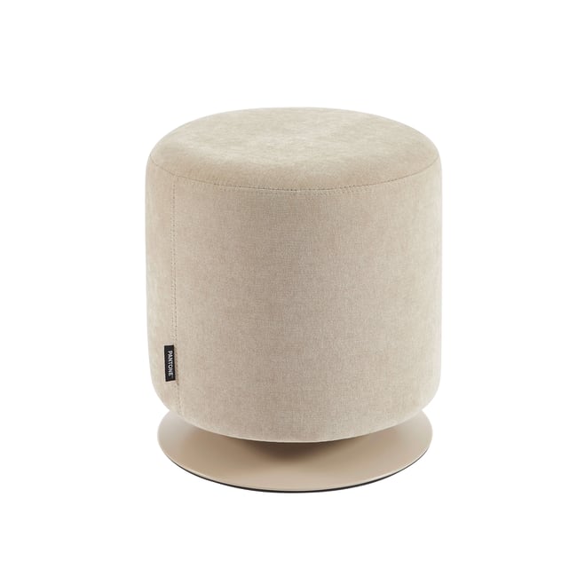 Pouf en tissu et pied pivotant en acier - PANTONE