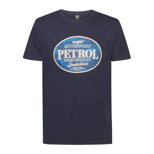 T-shirt manches courtes bleu marine <span itemprop=