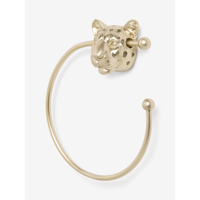 Anneau porte-serviette guépard Couleur doré <span itemprop=