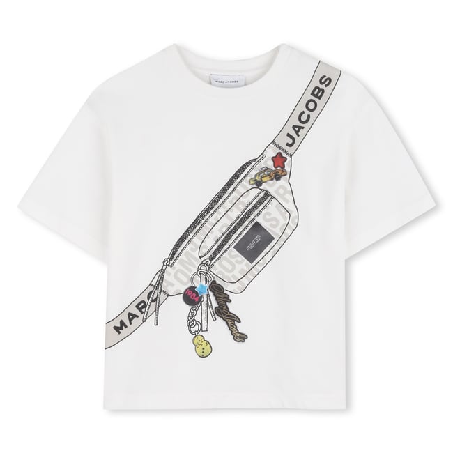 T-shirt à manches courtes ivoire pastel <span itemprop=