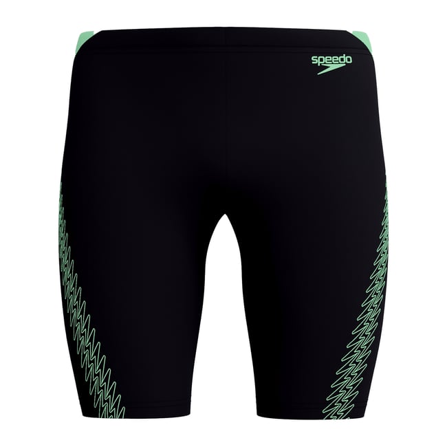 Jammer de natation motif/style à rayures HYPERBOOM SPLICE noir / vert <span itemprop=