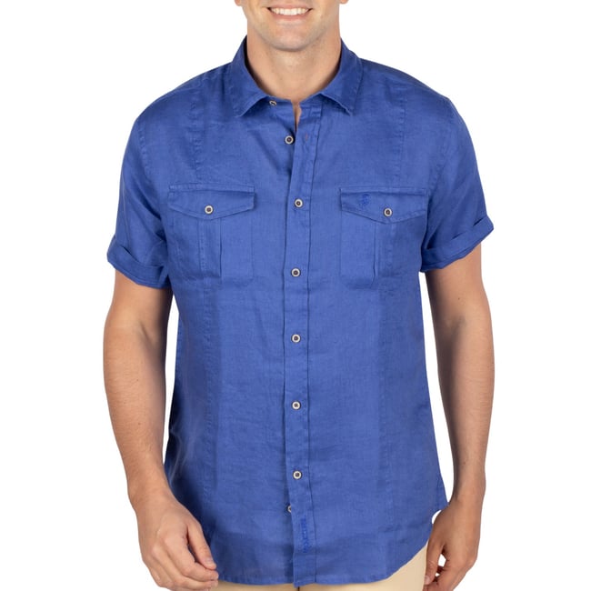 Chemise en lin manches courtes - SHILTON