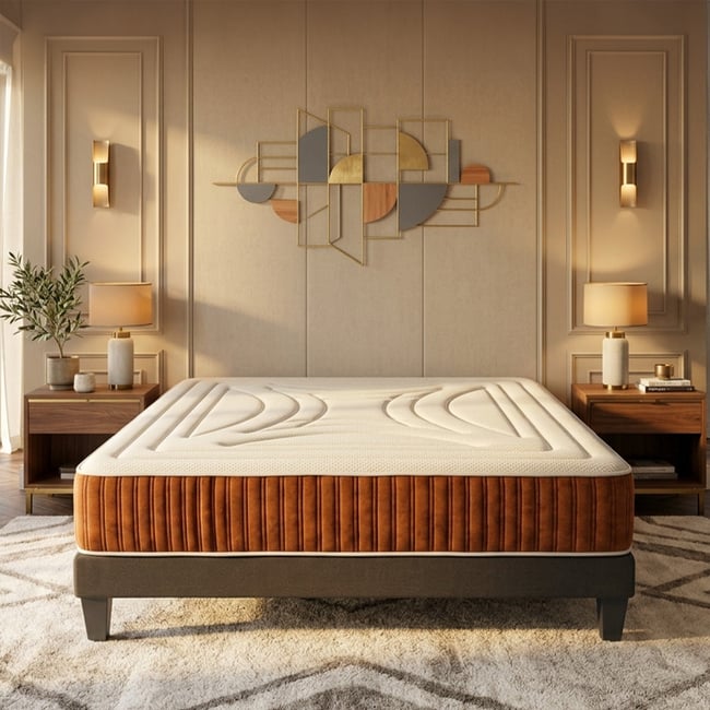Matelas Mémoire de forme 34 cm JACOBIN Couleur blanc <span itemprop=