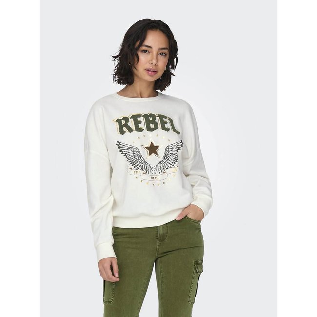 Printed Cotton Mix Sweatshirt - ONLY