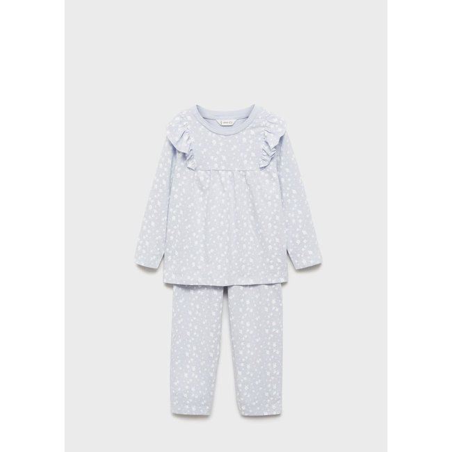 Pyjama long imprimé bleu ciel <span itemprop=