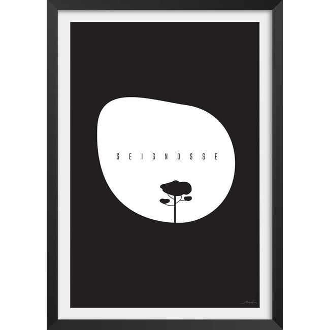 Affiche minimal seignosse - HEXOA