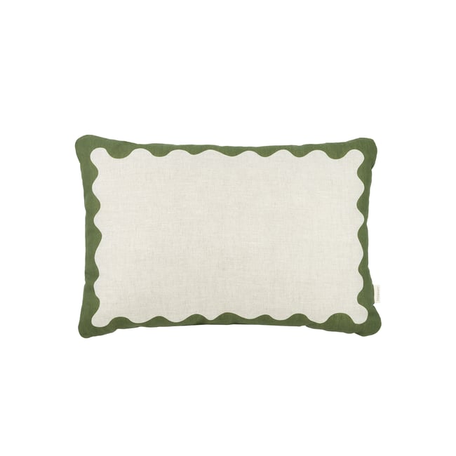 Coussin rectangulaire en lin français VIBES - NOBODINOZ