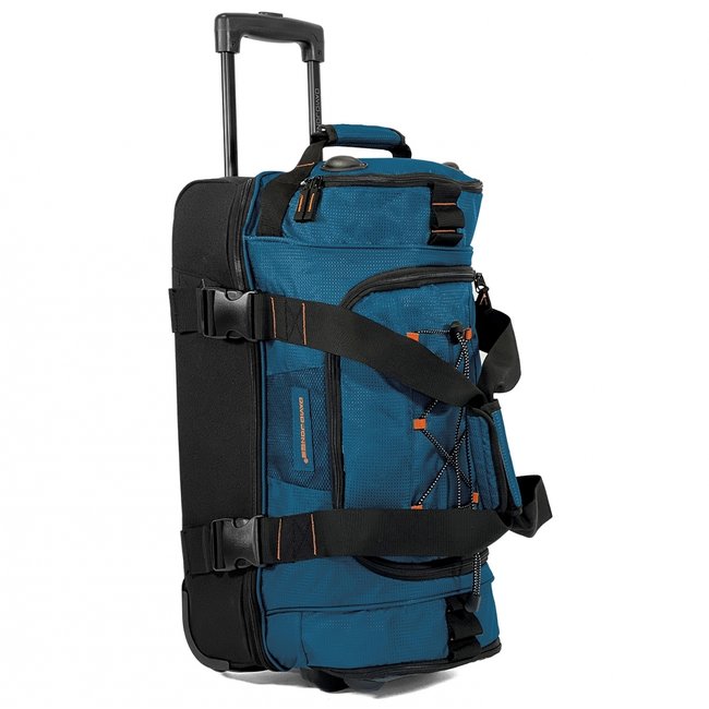 Sac de voyage cabine à roulettes 45L double compartiment 55cm - DAVID JONES