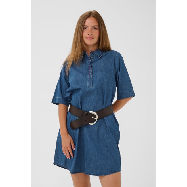 Robe bleu foncé lavé <span itemprop=