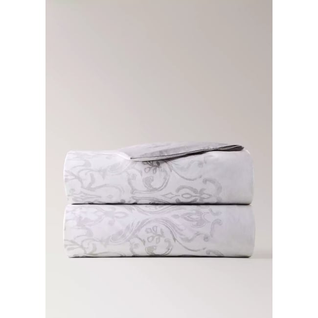 Housse de couette percale de coton imprimé décoratif lit 150/160 cm Couleur sable <span itemprop=