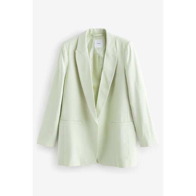 Blazer décontracté manches longues vert menthe <span itemprop=