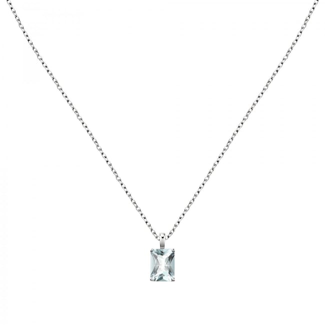 Collier en or blanc 750 MARINE argent <span itemprop=
