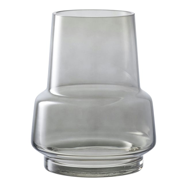 Vase en verre fumé gris Couleur gris <span itemprop=