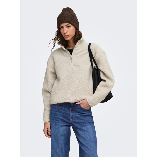 Sweat-Shirt En Polaire beige - pumice stone 1 <span itemprop=