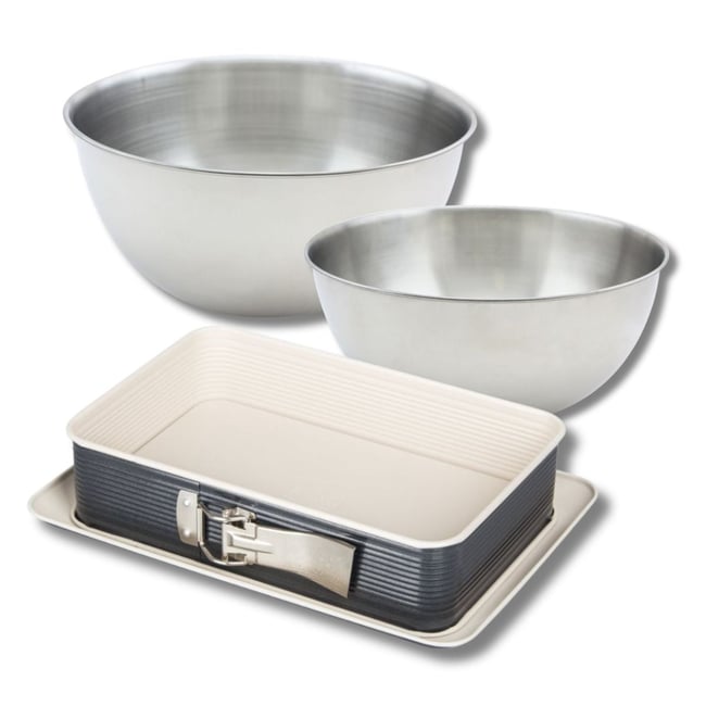 Set de 4 ustensiles de pâtisserie moule à charnière SMART PASTRY noir|blanc <span itemprop=