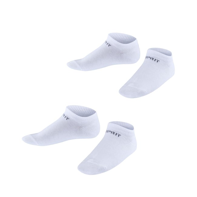ESPRIT Socquettes Femme 2 Paires - Coton Bio, Motif Losange, Taille 35-42, Confortables Et Respirantes