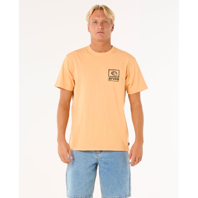 T-shirt RAW ENERGY TRAD TEE zeste de mandarine <span itemprop=