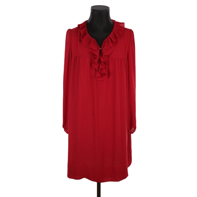 Robe Rouge Claudie Pierlot Taille 36 - Neuf Avec étiquettes, Style évasé Genou