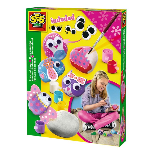 Brinquedo Pintura de pedras, da SES multicolor <span itemprop=