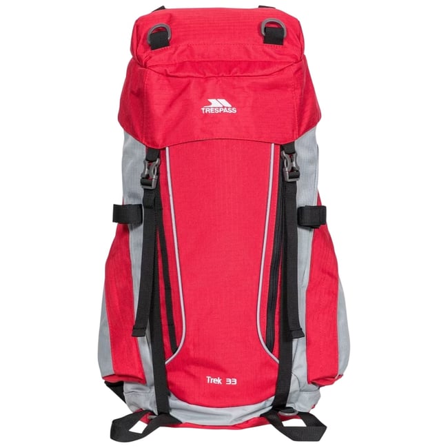 Sac à dos de randonnée bicolore 33 litres rouge <span itemprop=